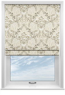 Laura Ashley Parterre, Natural - Twist&Fit Roman Blind